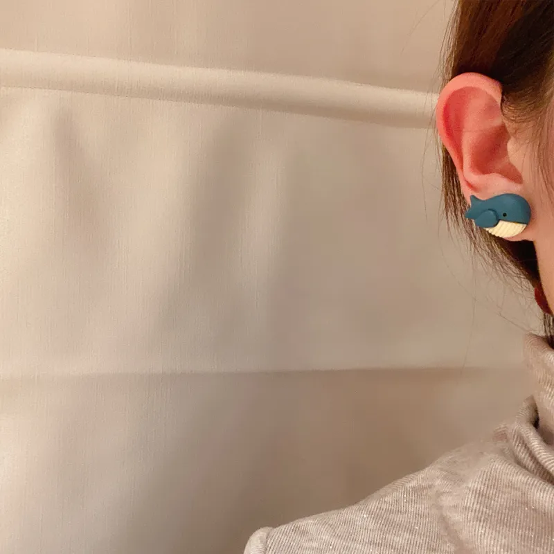 QIANFANGDAHUANGYE Resin Stud Earrings Women's-1