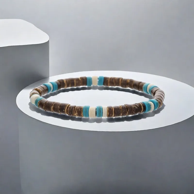 QIANFANGDAHUANGYE Coconut Shell Bracelets Unisex-6