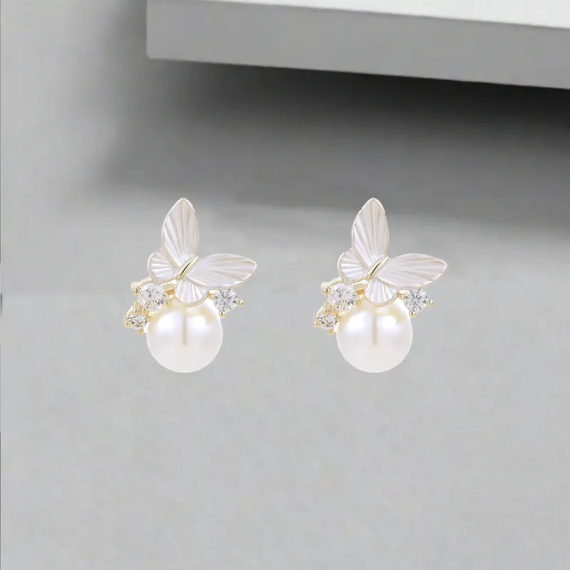 QIANFANGDAHUANGYE Alloy Stud Earrings Women's-4