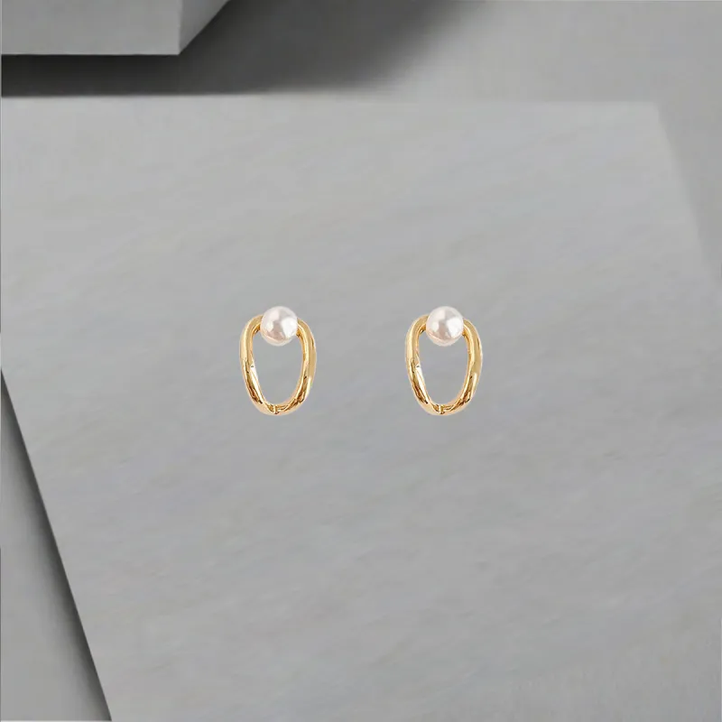 QIANFANGDAHUANGYE Alloy Stud Earrings Women's-2