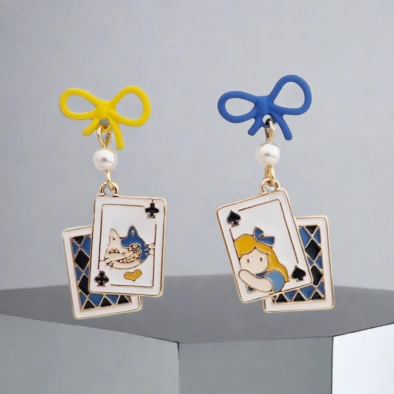 QIANFANGDAHUANGYE Faux Pearl Earrings Women's-3