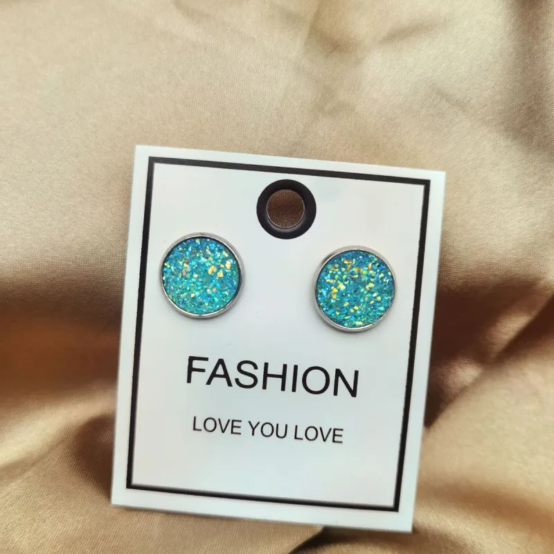QIANFANGDAHUANGYE Zircon Stud Earrings Women's-1