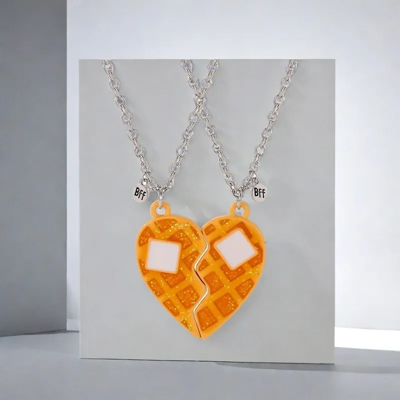 QIANFANGDAHUANGYE Alloy Resin Necklaces Unisex-2