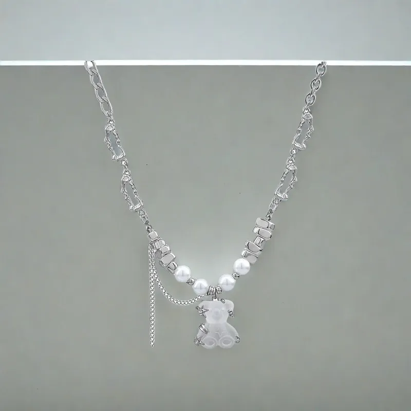 QIANFANGDAHUANGYE Resin Necklaces Women's-4