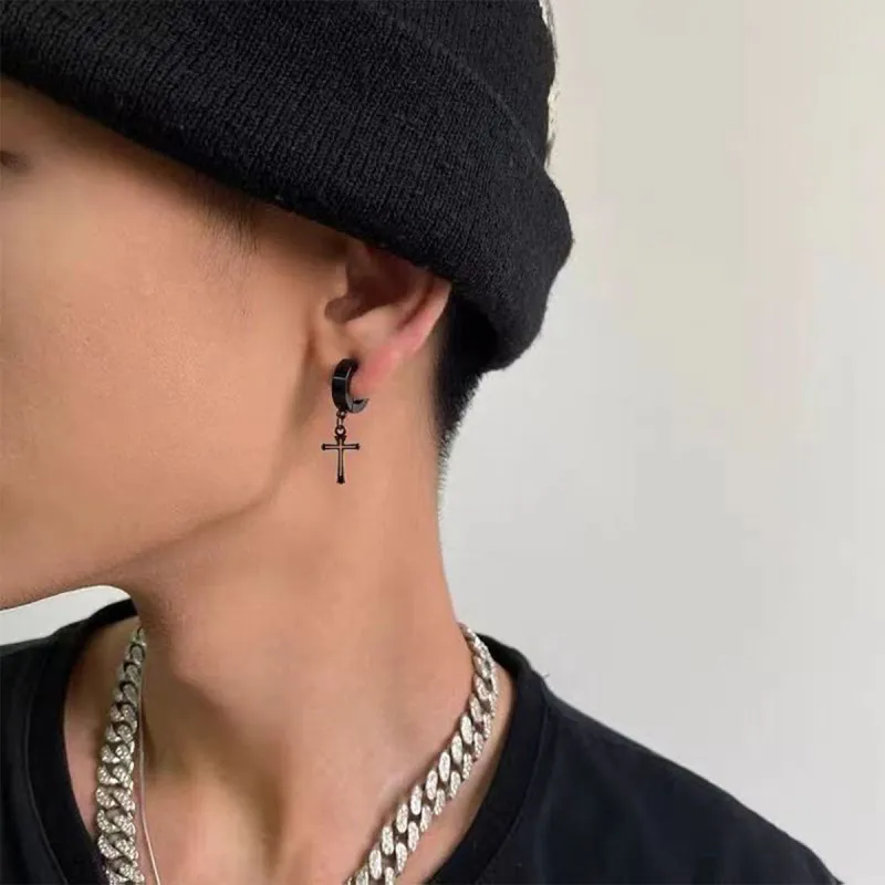 QIANFANGDAHUANGYE Alloy Earrings Unisex-2
