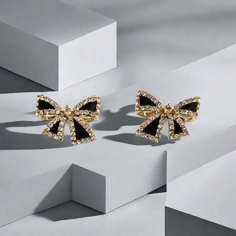 QIANFANGDAHUANGYE Zircon Stud Earrings Women's-3