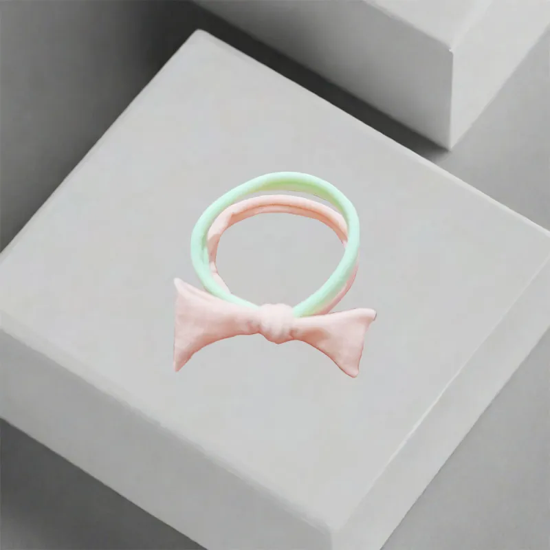 QIANFANGDAHUANGYE Cotton Linen Blend Hair Tie Women's-4