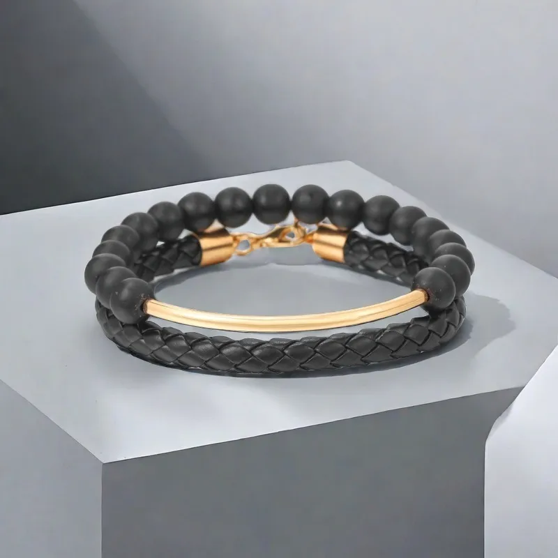 QIANFANGDAHUANGYE Resin Bracelets Men's-2