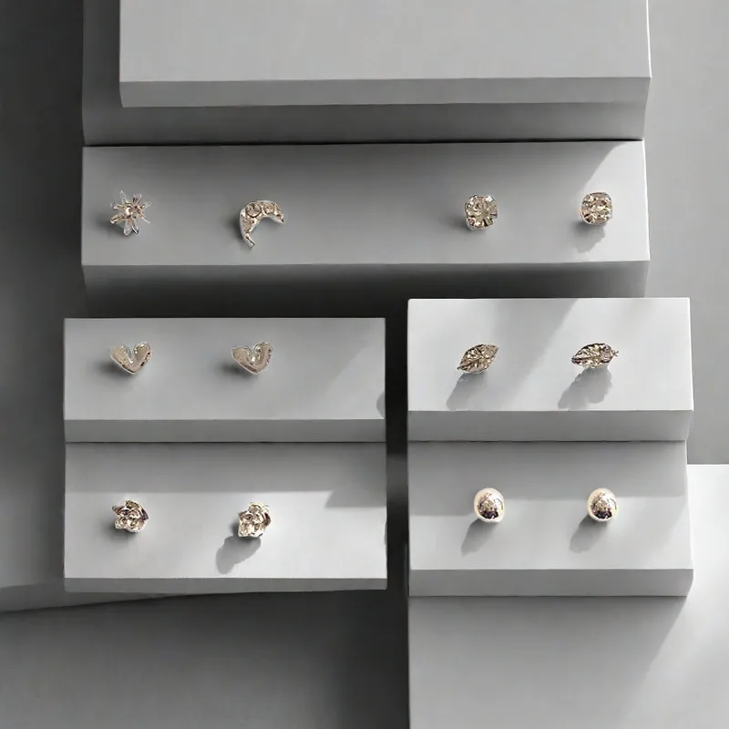 QIANFANGDAHUANGYE Alloy Stud Earrings Women's-2
