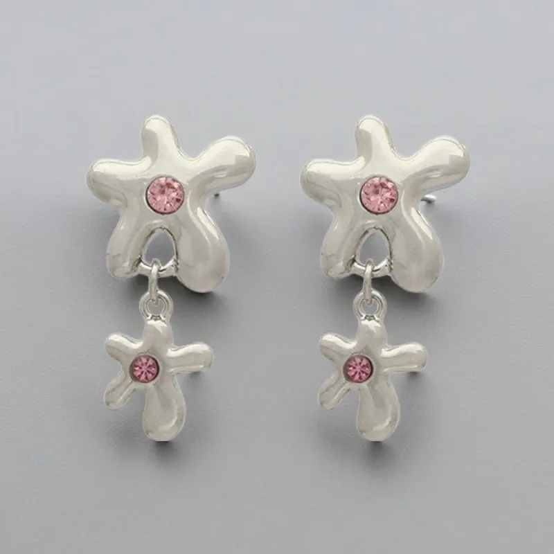 QIANFANGDAHUANGYE Alloy Earrings Women's-1