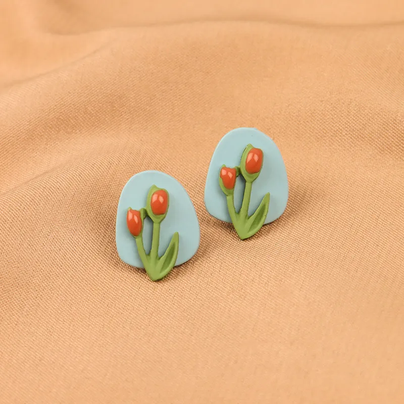 QIANFANGDAHUANGYE Alloy Earrings Women's-1