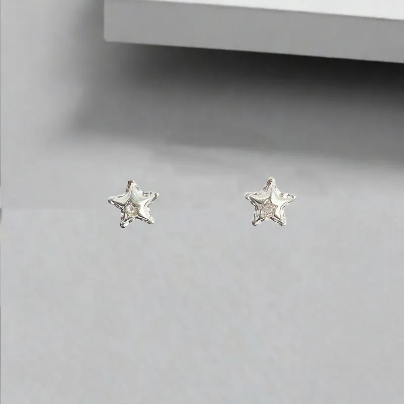 QIANFANGDAHUANGYE Alloy Stud Earrings Unisex-4