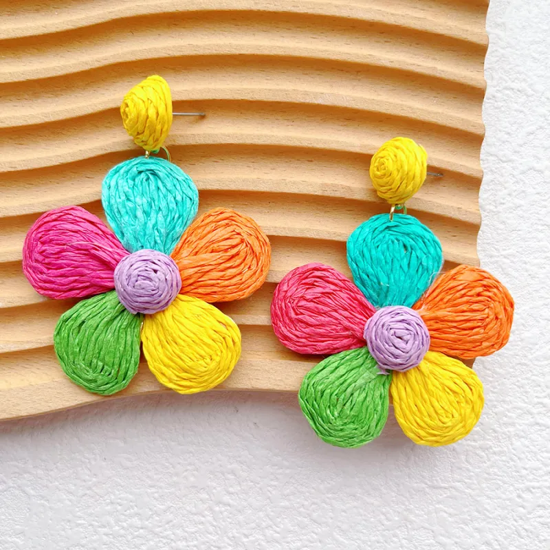 QIANFANGDAHUANGYE Alloy Earrings Women's Multicolor-1