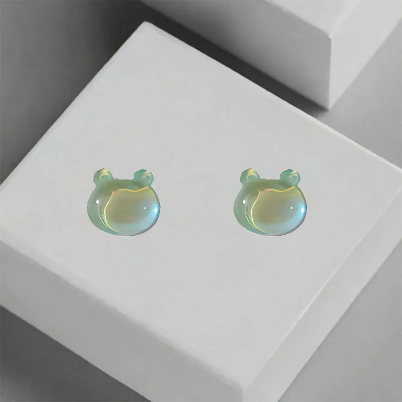 QIANFANGDAHUANGYE Resin Stud Earrings Women's-3