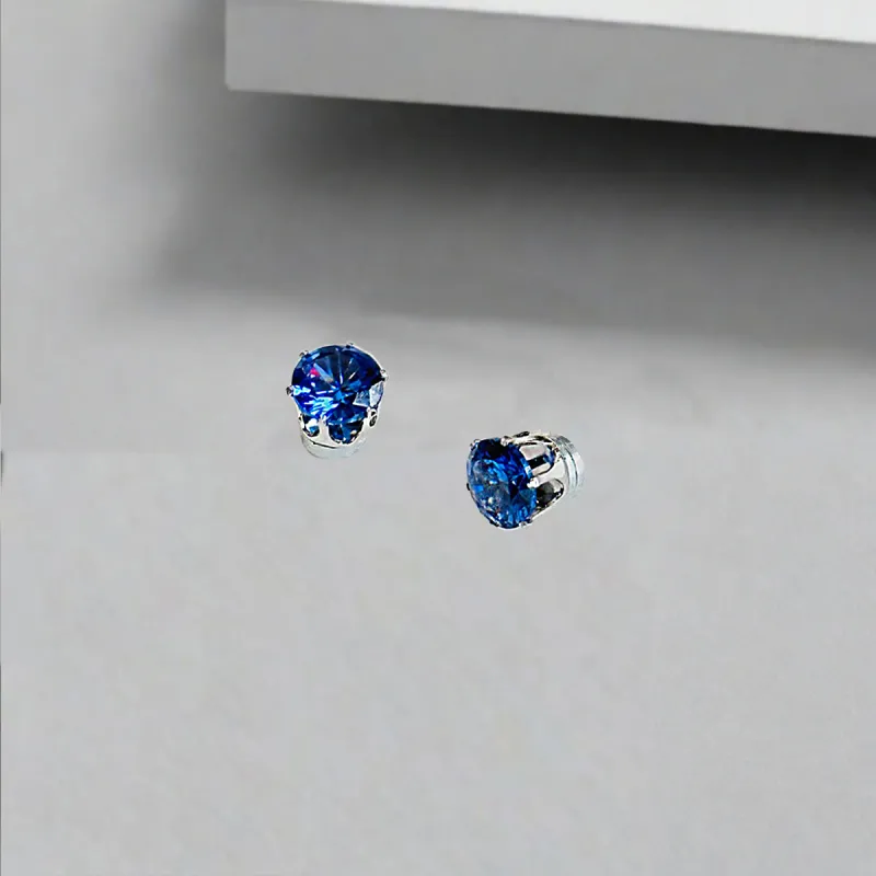 QIANFANGDAHUANGYE Zircon Clip On Earrings Unisex-3