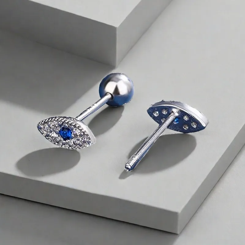 QIANFANGDAHUANGYE Zircon Stud Earrings Women's-3