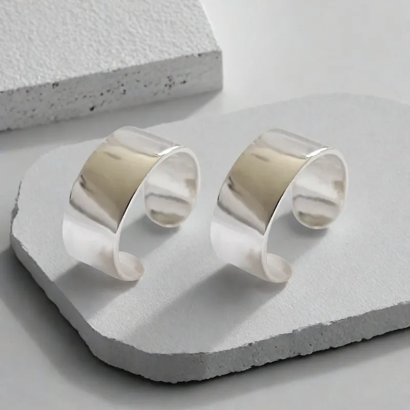 QIANFANGDAHUANGYE Alloy Clip On Earrings Unisex-10