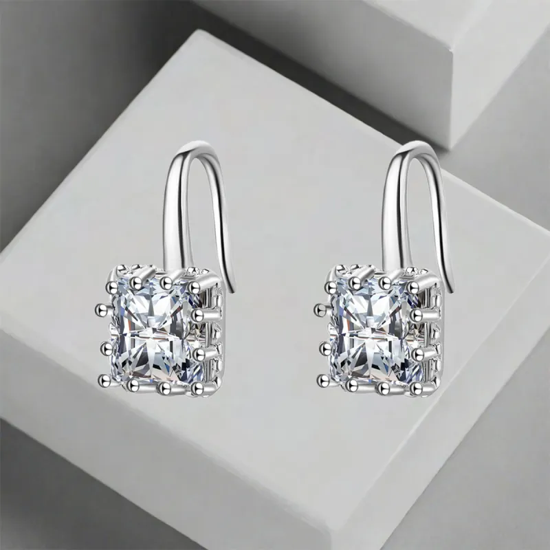 QIANFANGDAHUANGYE Zircon Earrings Women's-4