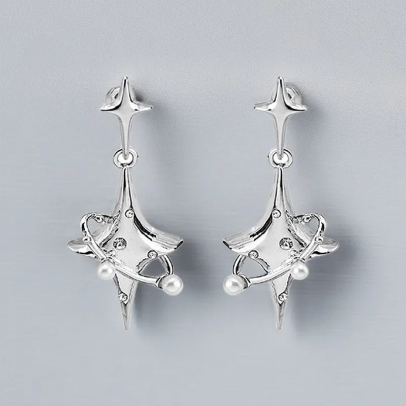 QIANFANGDAHUANGYE S925 Silver Stud Stud Earrings Women's-3