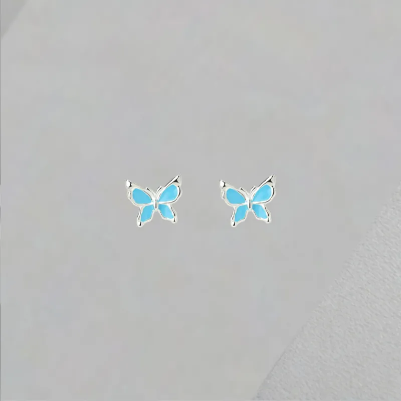 QIANFANGDAHUANGYE Oil Drip Stud Earrings Women's-5