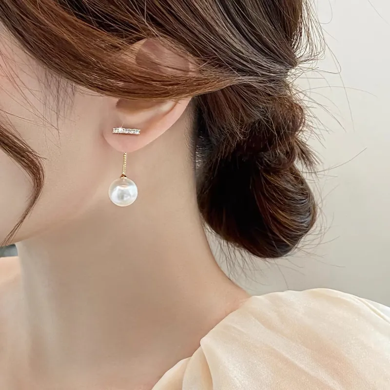QIANFANGDAHUANGYE Zircon Earrings Women's-1