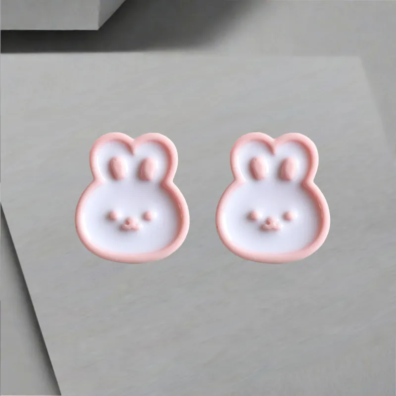 QIANFANGDAHUANGYE Oil Drip Stud Earrings Women's-5