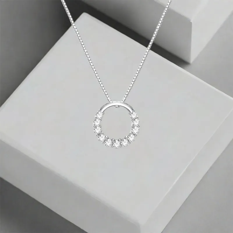 QIANFANGDAHUANGYE Zircon Necklaces Women's-4