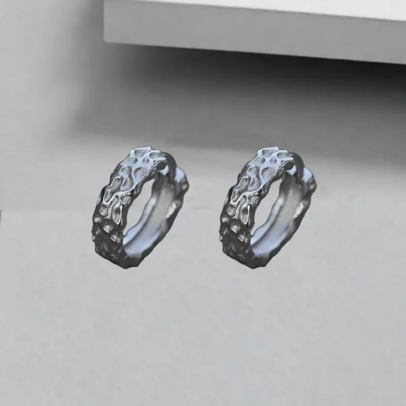 QIANFANGDAHUANGYE Titanium Steel Earrings Unisex-6