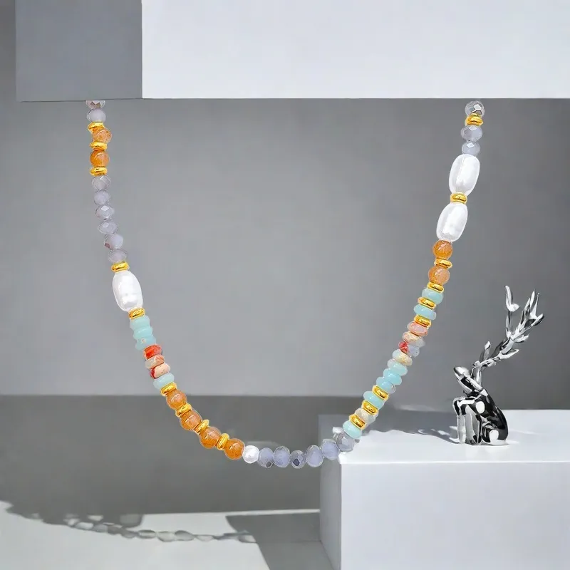 QIANFANGDAHUANGYE Resin Necklaces Women's-5