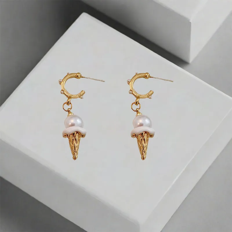 QIANFANGDAHUANGYE Alloy Earrings Women's-4