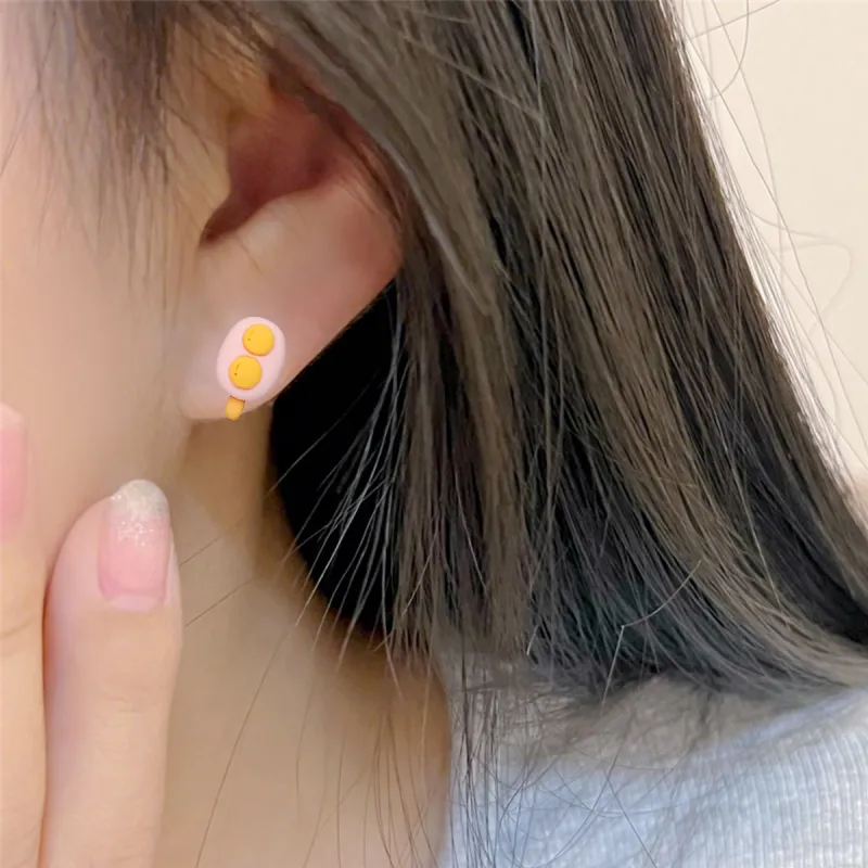 QIANFANGDAHUANGYE Resin Stud Earrings Women's-1