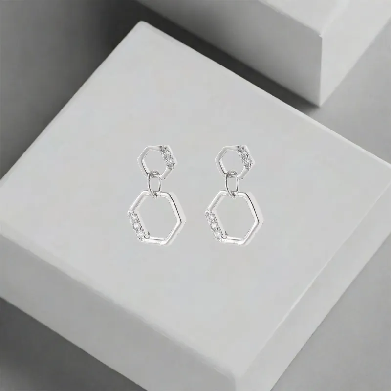 QIANFANGDAHUANGYE Alloy Earrings Women's-3