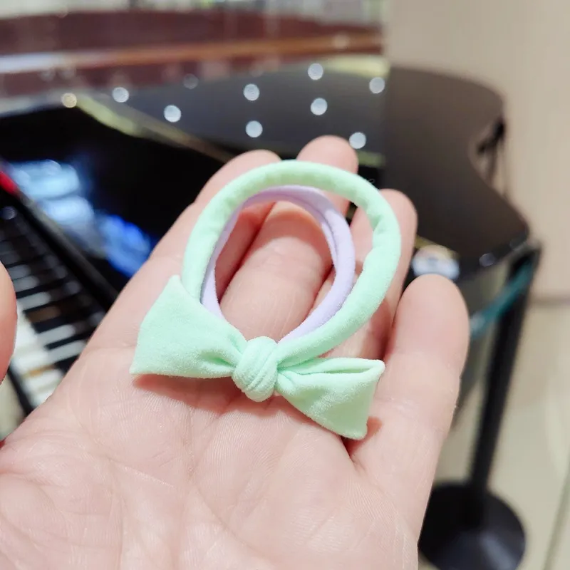QIANFANGDAHUANGYE Cotton Linen Blend Hair Tie Women's-1