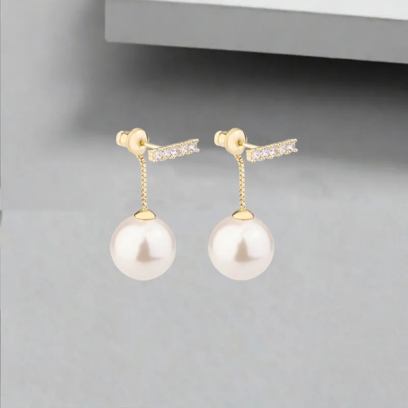 QIANFANGDAHUANGYE Zircon Earrings Women's-4