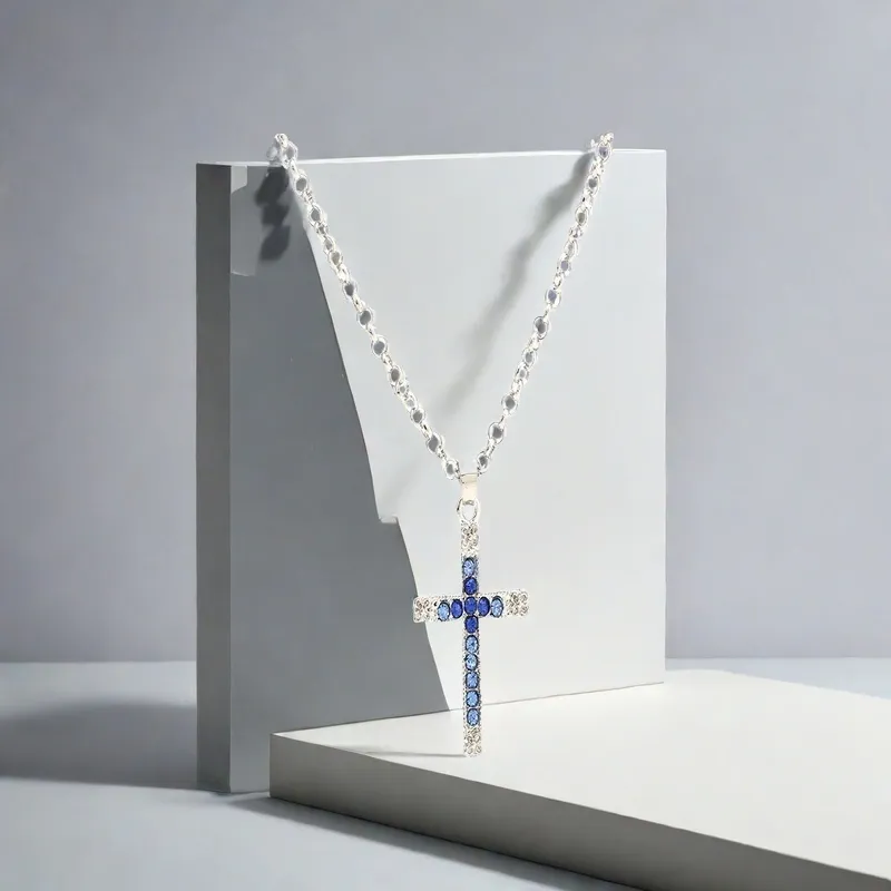 QIANFANGDAHUANGYE Alloy Zircon Necklaces Unisex-4