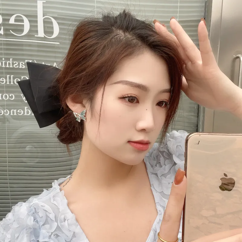 QIANFANGDAHUANGYE Oil Drip Stud Earrings Women's-1