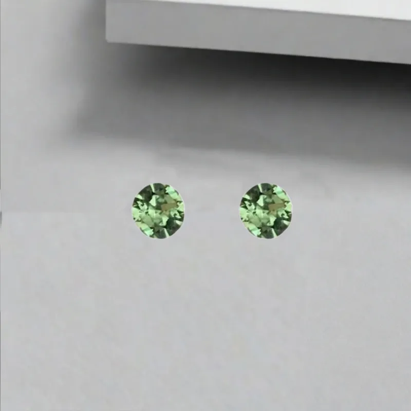 QIANFANGDAHUANGYE Zircon Stud Earrings Women's-3
