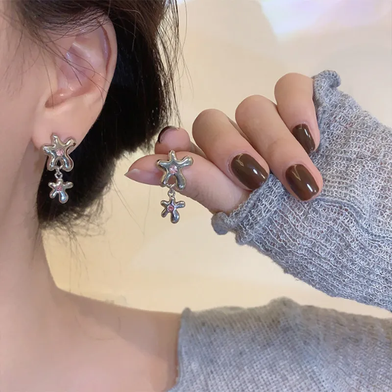 QIANFANGDAHUANGYE Alloy Earrings Women's-4