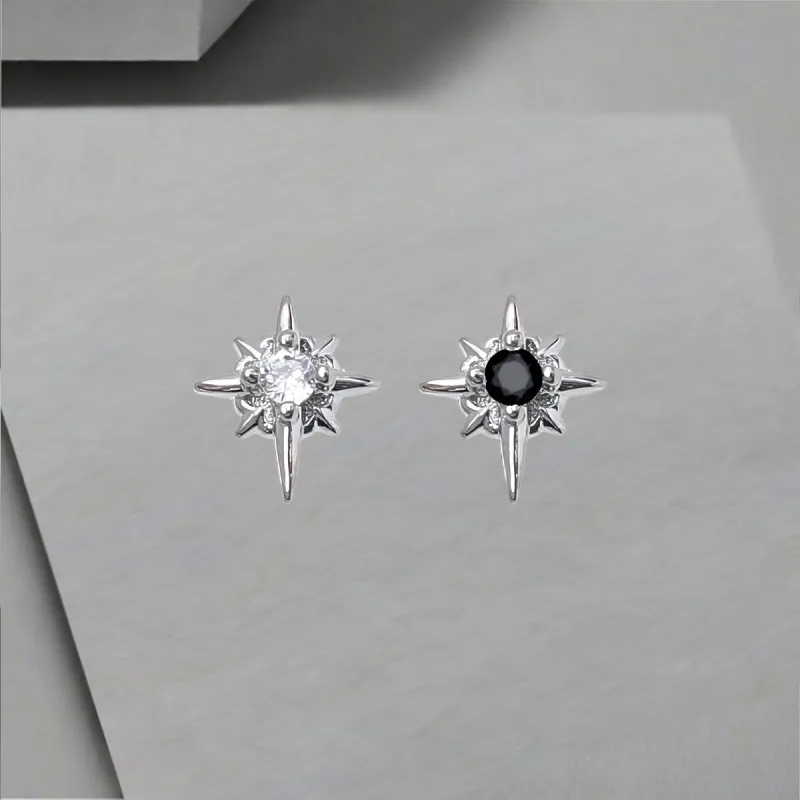 QIANFANGDAHUANGYE 925 Sterling Silver Stud Earrings Unisex-5
