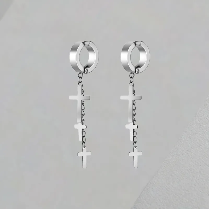 QIANFANGDAHUANGYE Alloy Clip On Earrings Unisex-7