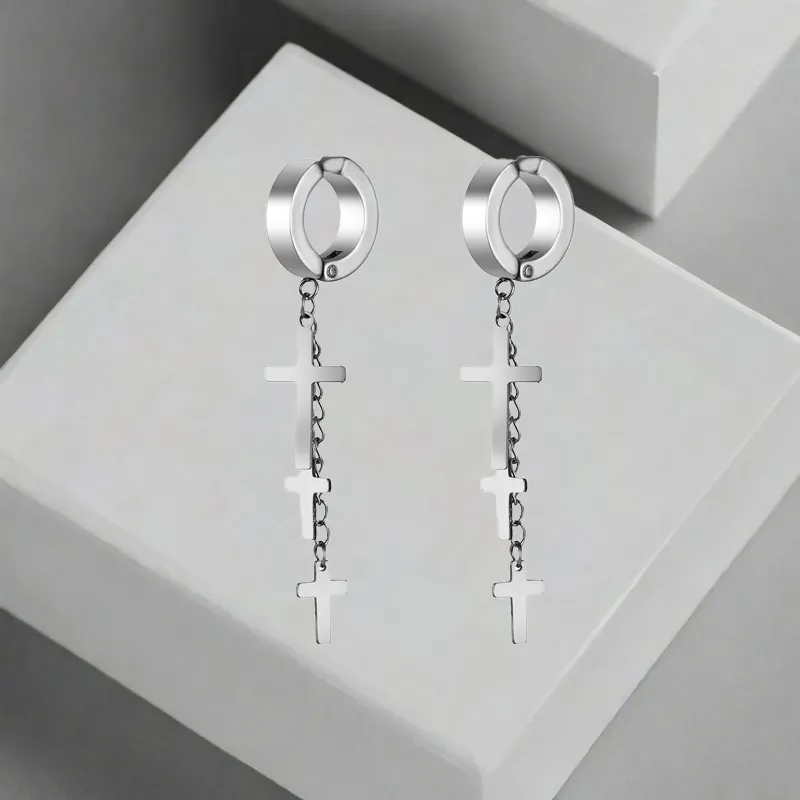 QIANFANGDAHUANGYE Alloy Clip On Earrings Unisex-9