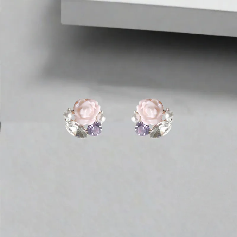 QIANFANGDAHUANGYE S925 Silver Stud Earrings Women's-4