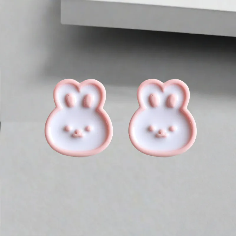QIANFANGDAHUANGYE Oil Drip Stud Earrings Women's-3
