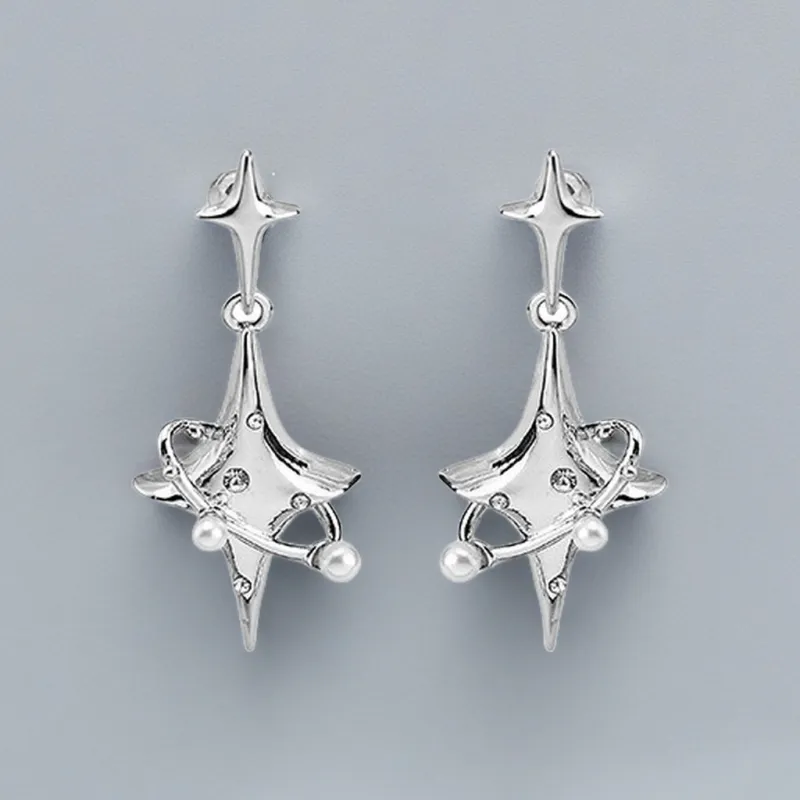 QIANFANGDAHUANGYE S925 Silver Stud Stud Earrings Women's-4