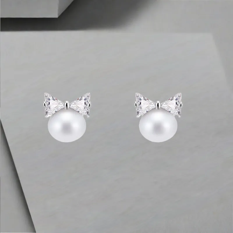 QIANFANGDAHUANGYE Zircon Stud Earrings Women's-4