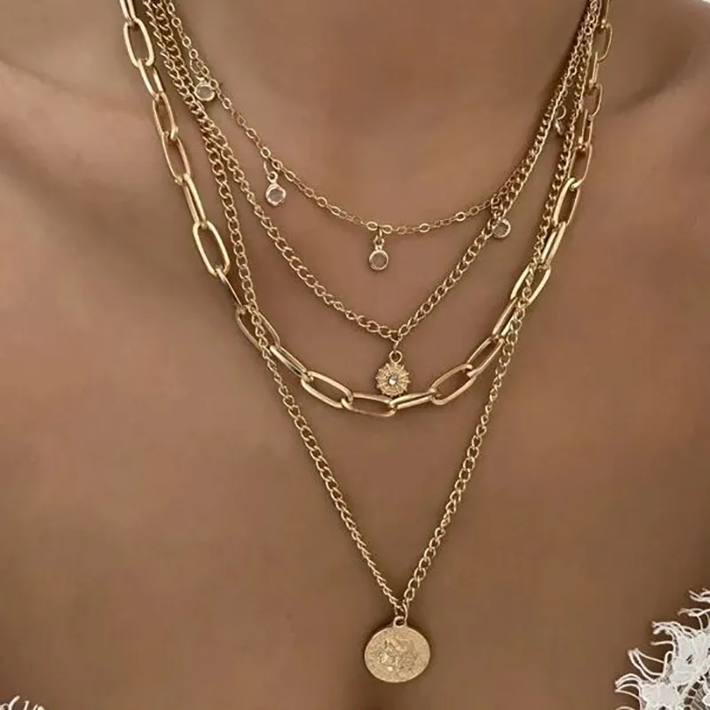 QIANFANGDAHUANGYE Alloy Necklaces Women's-1
