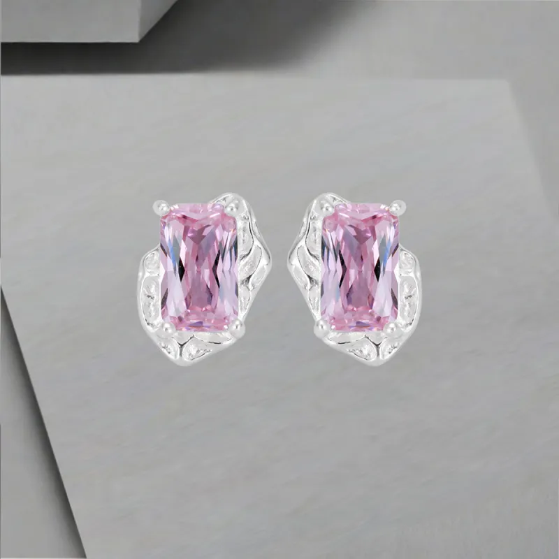 QIANFANGDAHUANGYE S925 Sterling Silver Stud With Zircon Stud Earrings Women's-3