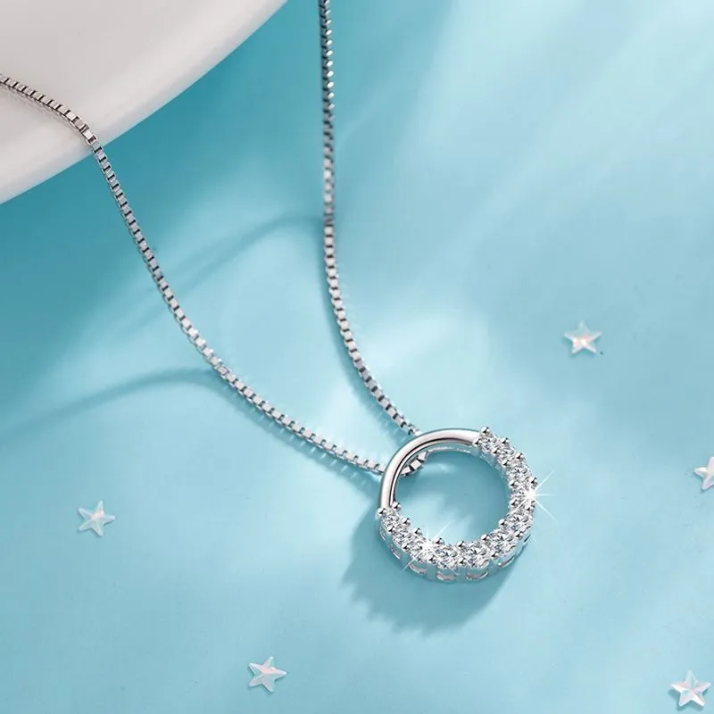 QIANFANGDAHUANGYE Zircon Necklaces Women's-2
