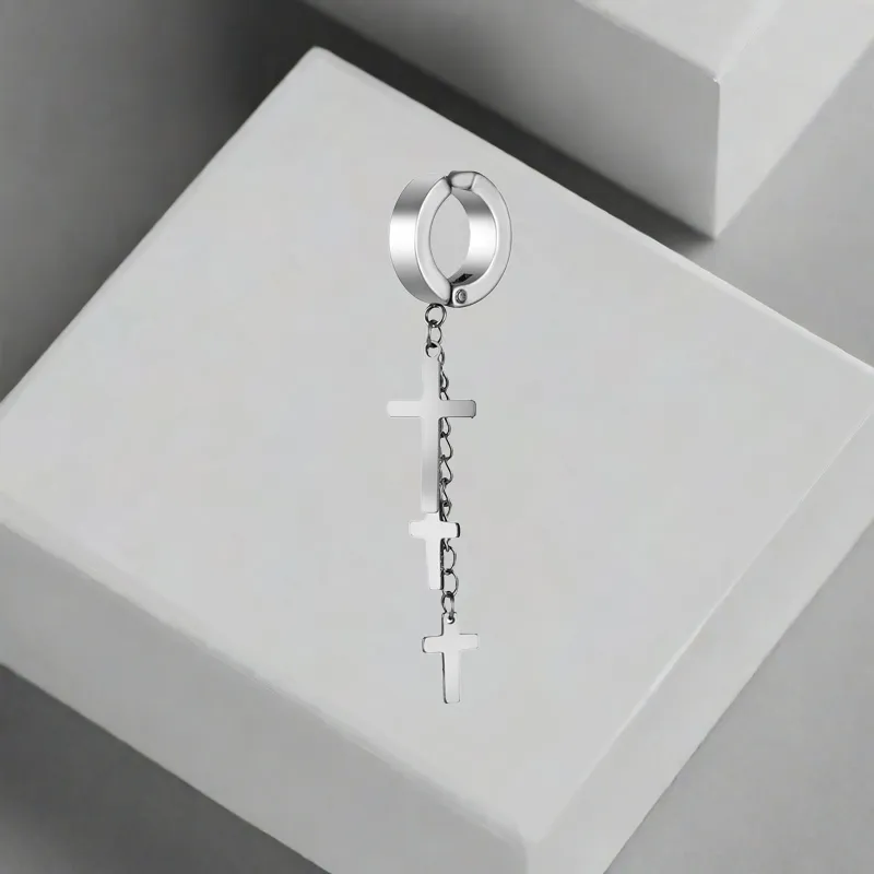 QIANFANGDAHUANGYE Alloy Clip On Earrings Unisex-2