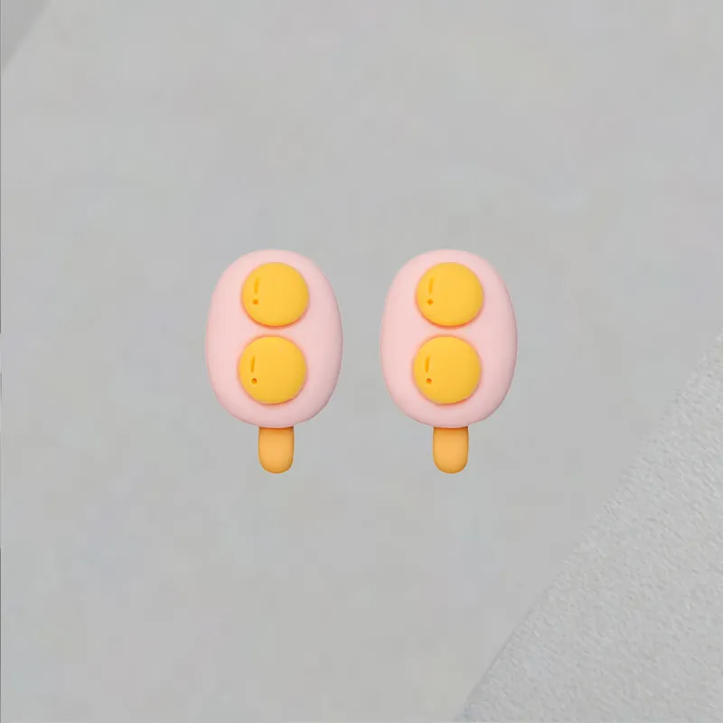 QIANFANGDAHUANGYE Resin Stud Earrings Women's-4